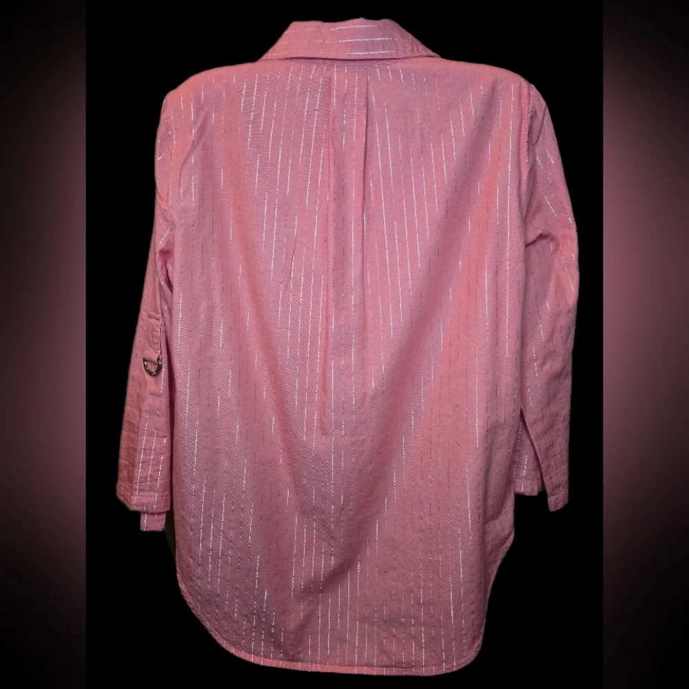 Michael Kors Melon Blouse‎ with Gold Metallic Details